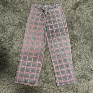 Plaid Paper Bag Pants L
